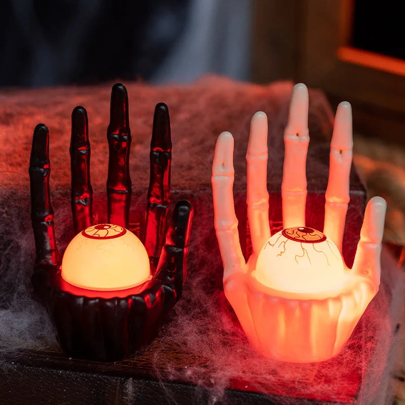 1-10PCS  Table Decoration Prop Pumpkin Light  Ghost Hand for Haunted House Scene Setup and Holiday Atmosphere Halloween