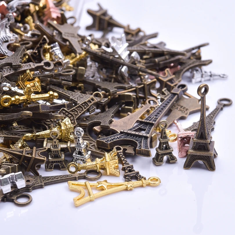 20PCS Steampunk Charm Alloy Tools Mixed Antique Bronze Spanner,Ruler,Hammer Pendants DIY Craft Jewelry Making Supplies Accessory