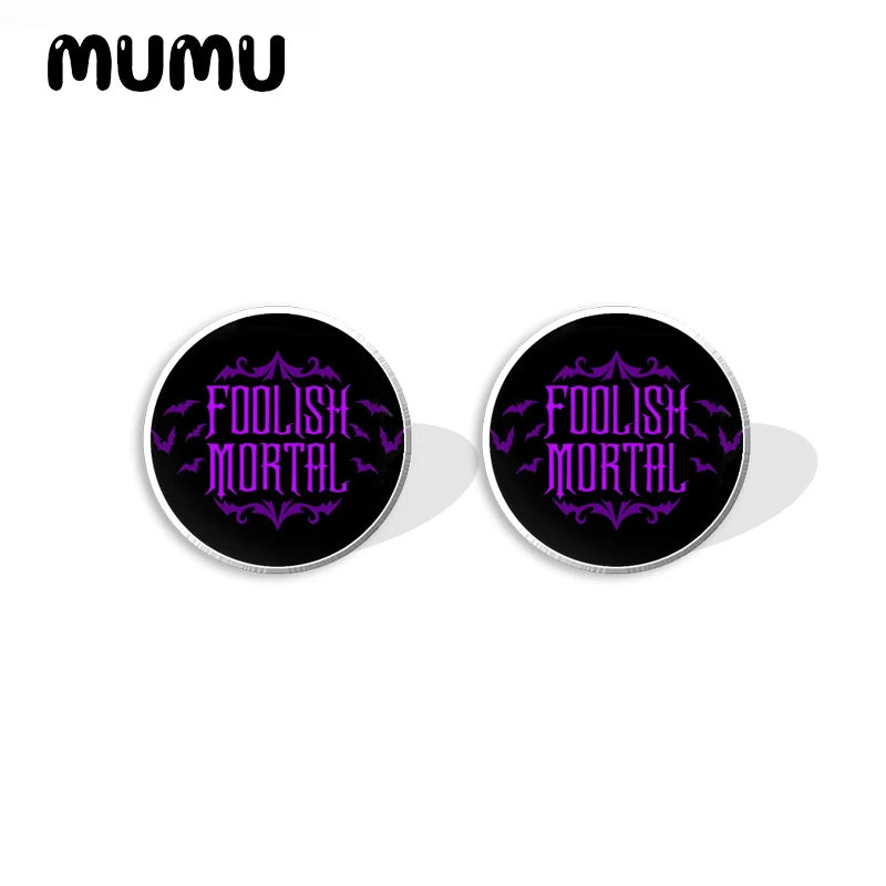 New Haunted Mansion Stud Earring Movie Epoxy Jewelry Resin Acrylic Earrings Handmade Gifts Fans