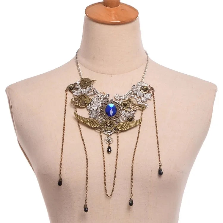 Vintage Personalized Steampunk Gear Pendant Necklace Charm Jewelry Men Women Neck Chain Fashion  Accessories