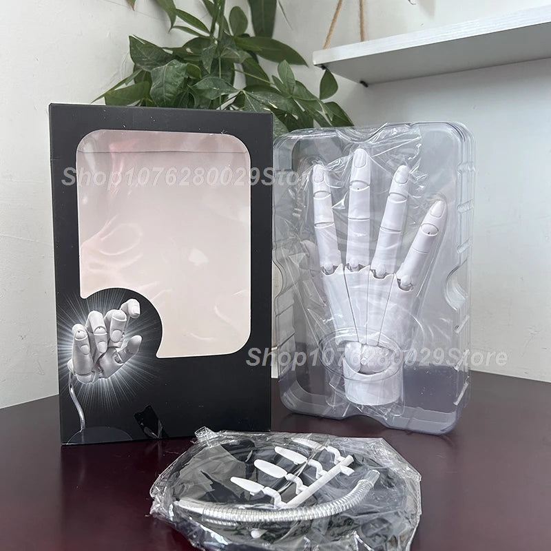 1:1 Hand Joint Super Movable Model Simulation Hand White Grey Hand Left Right Draw Sketch Art Painting Action Figure Model Toys