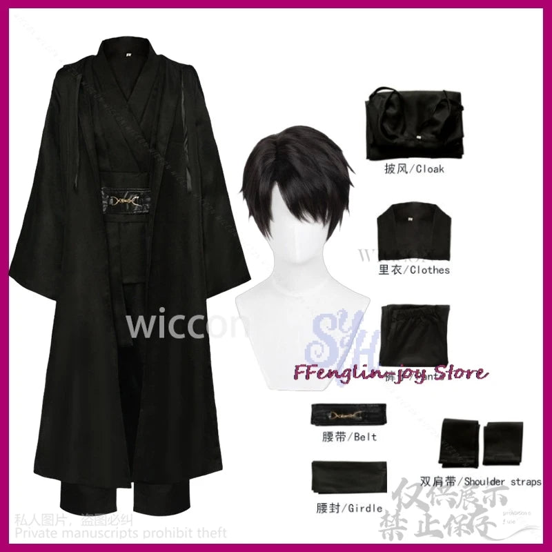 Demon Singing Jinu Cosplay Costume Jinu Saja Kpop Boy Group Korea Styles Suit Hats Black Y2K Gothic Halloween Customized