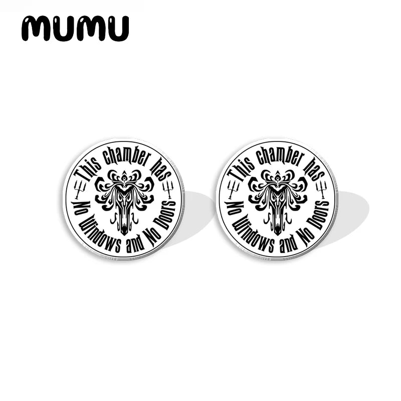 New Haunted Mansion Stud Earring Movie Epoxy Jewelry Resin Acrylic Earrings Handmade Gifts Fans