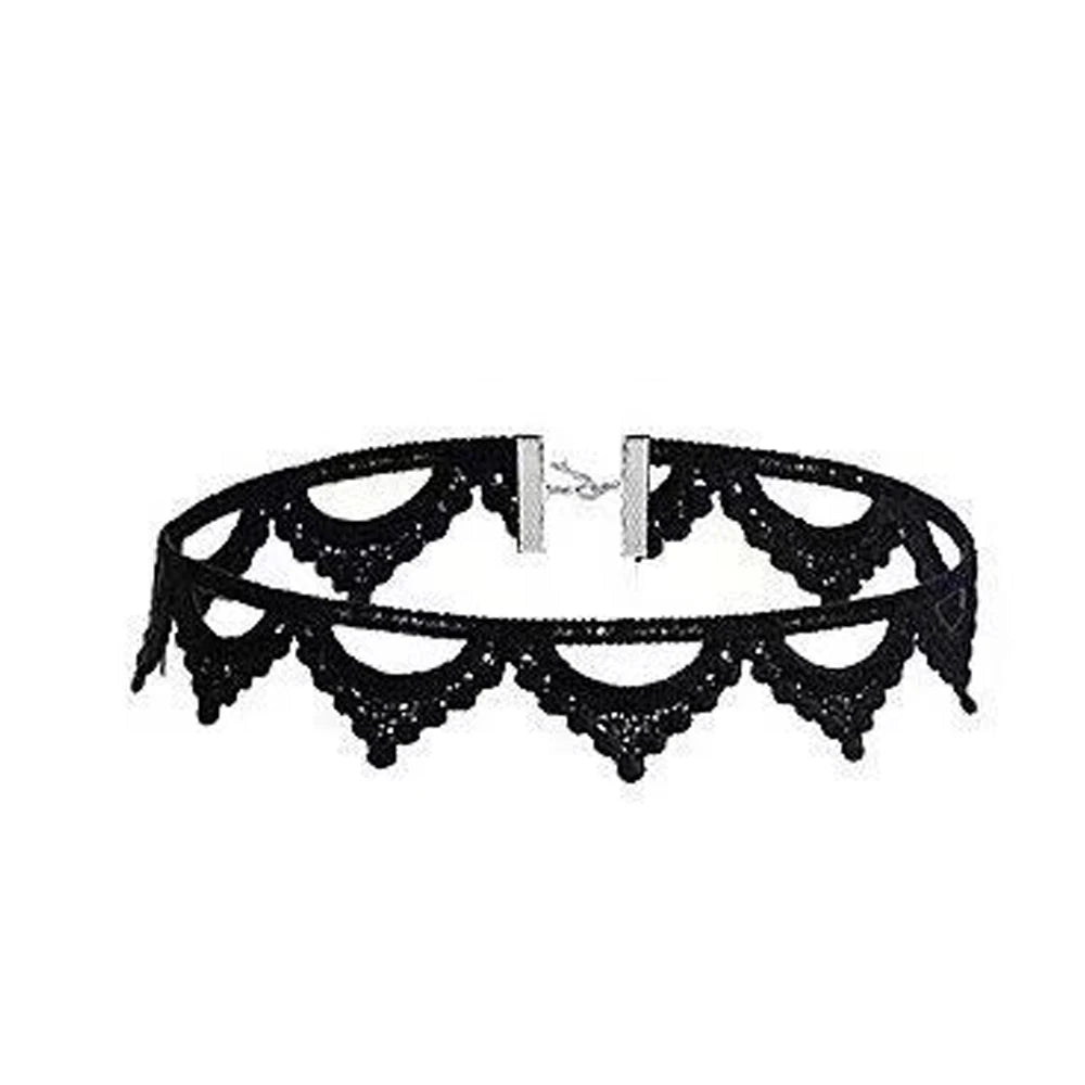 Lady Chokers Leaf Tassel Women Neck Jewelry Accessory Girl Lace Gothic Vintage Sexy Fashion Velvet Rose Beads Flower Necklace