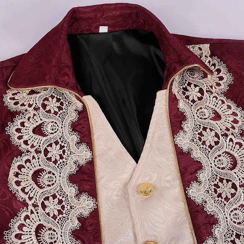 Men woman Medieval Victorian Steampunk Gothic Coat Punk Tuxedo Adult Men Costume Tailcoat Trench Frock Outfit Overcoat Halloween