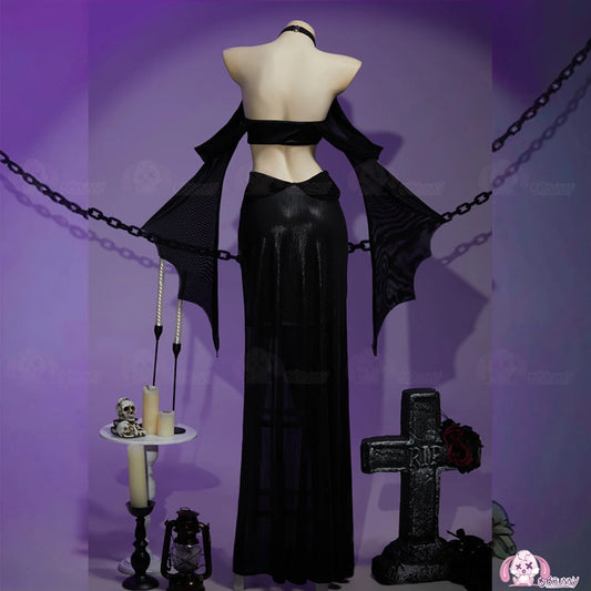 Dark Gothic Spider Bride Dress Female Halloween