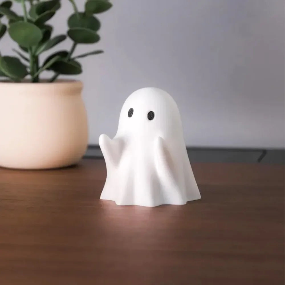 Funny Ghost Pen Holder Spooky Ghost Figurine Design Pencil Holder for Desk Organizer Accessory Gifts for Families Friends