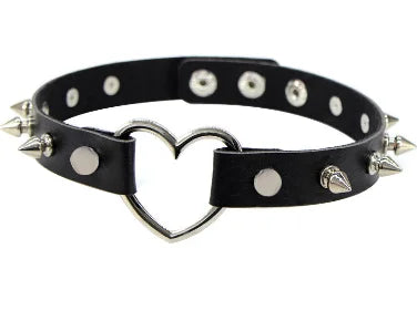 PESENAR New Rivets Chokers Punk Goth Handmade CCB Material Choker Necklace Spike Rivet Necklace Rock Gothic Chokers