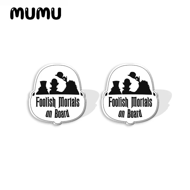 New Haunted Mansion Stud Earring Movie Epoxy Jewelry Resin Acrylic Earrings Handmade Gifts Fans