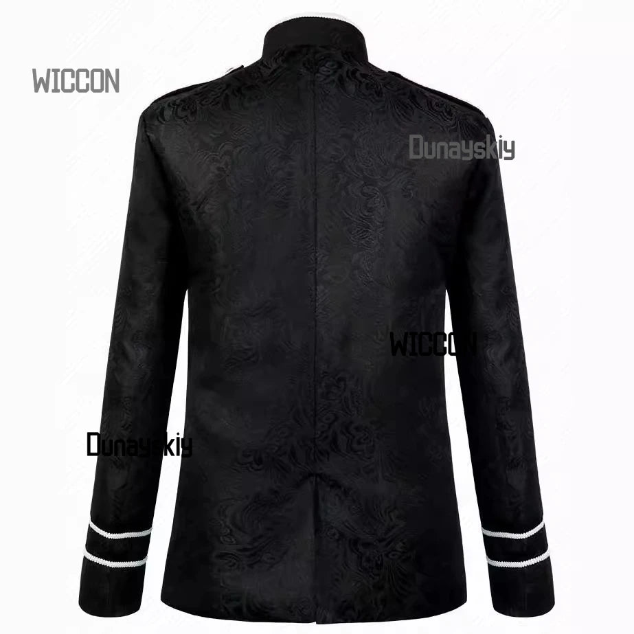 Gothic suit medieval the black parade jacket steam retro punk cosplay costume Victorian performance Halloween party cosplay