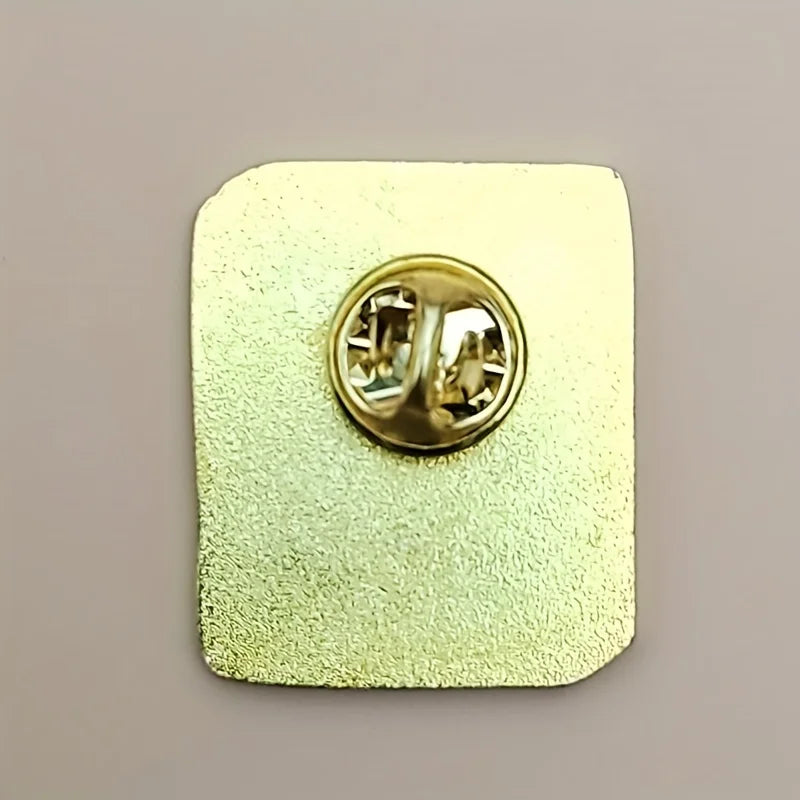 1984 Novel-Inspired Brooch - Durable Metal Badge for Men, Fashionable Backpack Pin & Clothing Accessory