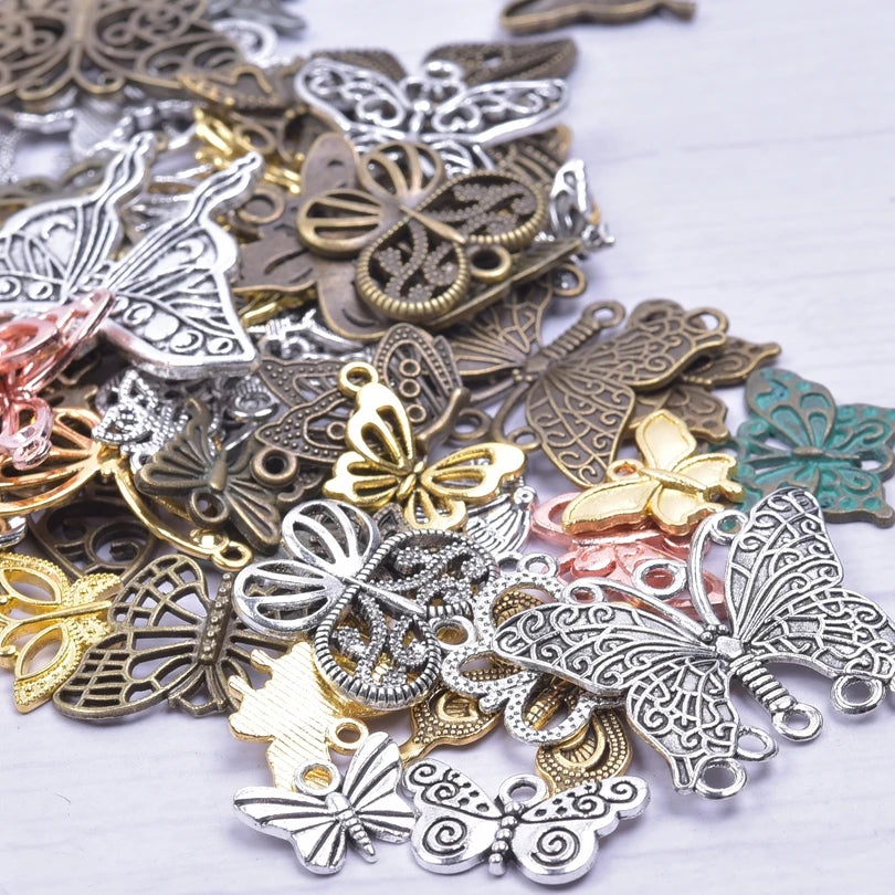20PCS Steampunk Charm Alloy Tools Mixed Antique Bronze Spanner,Ruler,Hammer Pendants DIY Craft Jewelry Making Supplies Accessory