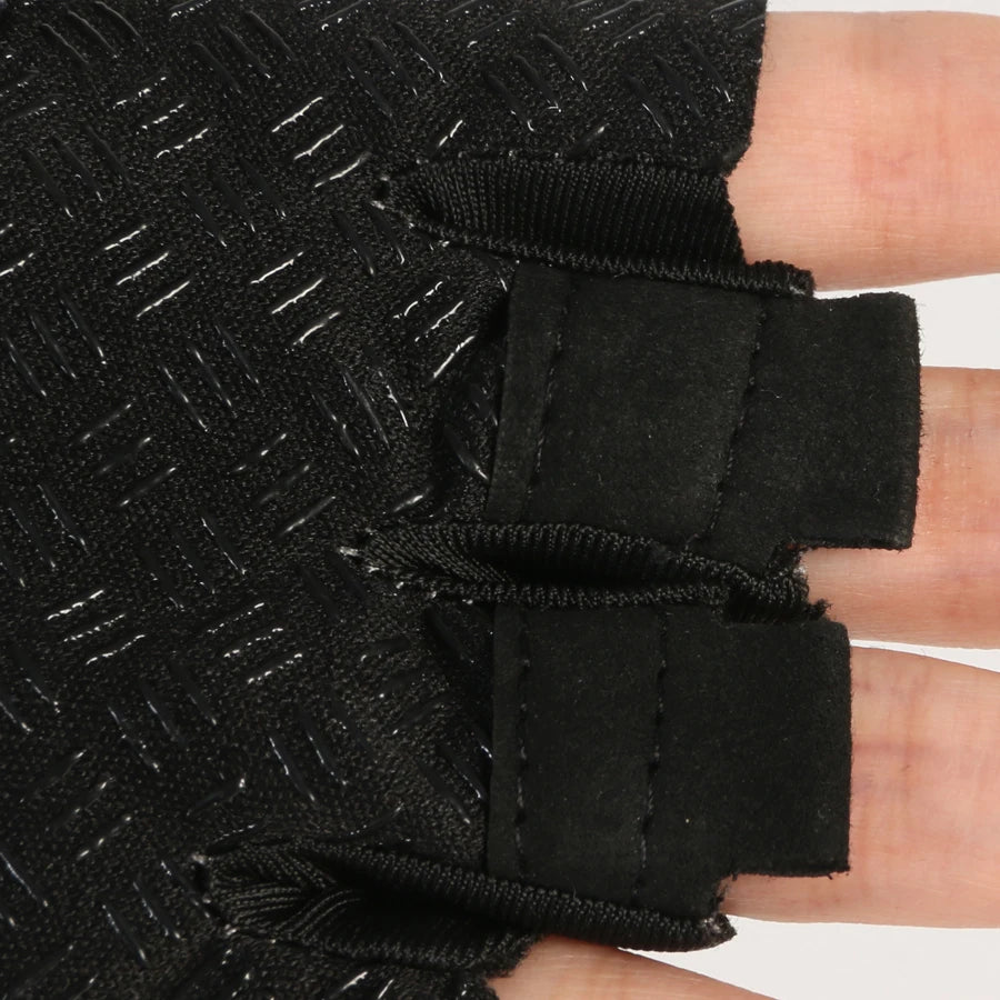 Half Finger Gloves Ice Silk Breathable Gym Fitness Women Men Anti-Slip Pad Cycling Fingerless Gloves Bicycle