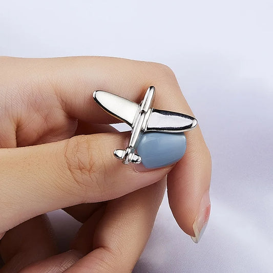 Fashion Alloy Women Men Enamel Brooches Pin Glasses Sunglasses Frame Openwork Scissor Aircraft Badge Clothing Accessories