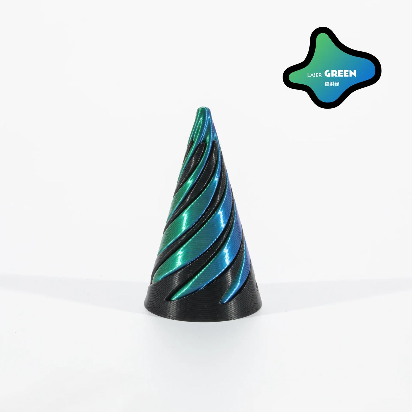 Pyramid Passthrough Sculpture 3D Printed Helix Screw Fidget Toy Spiral Cone Decompression Decorative Ornaments