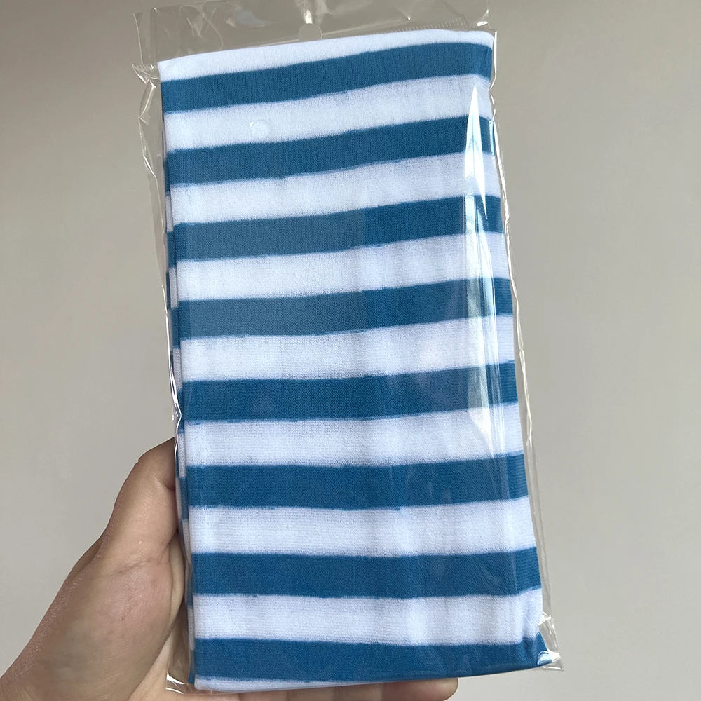 Women Socks Thigh High Overknee Striped Stockings Thin Socks Daily Wearing