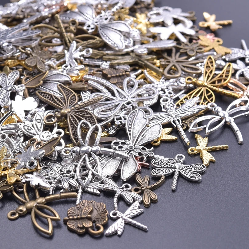 20PCS Steampunk Charm Alloy Tools Mixed Antique Bronze Spanner,Ruler,Hammer Pendants DIY Craft Jewelry Making Supplies Accessory