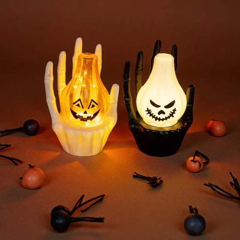 1-10PCS  Table Decoration Prop Pumpkin Light  Ghost Hand for Haunted House Scene Setup and Holiday Atmosphere Halloween