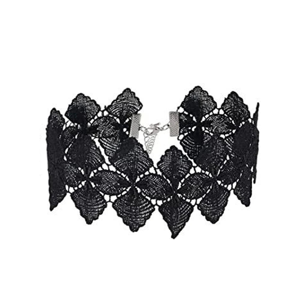 Lady Chokers Leaf Tassel Women Neck Jewelry Accessory Girl Lace Gothic Vintage Sexy Fashion Velvet Rose Beads Flower Necklace