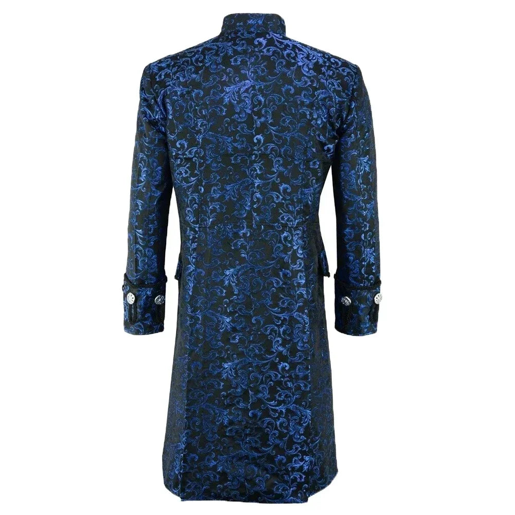 Medieval Steampunk Vintage Victorian Renaissance Gothic New Men's Tailcoat Windbreak Jacket Carnival Dress Up Party Halloween