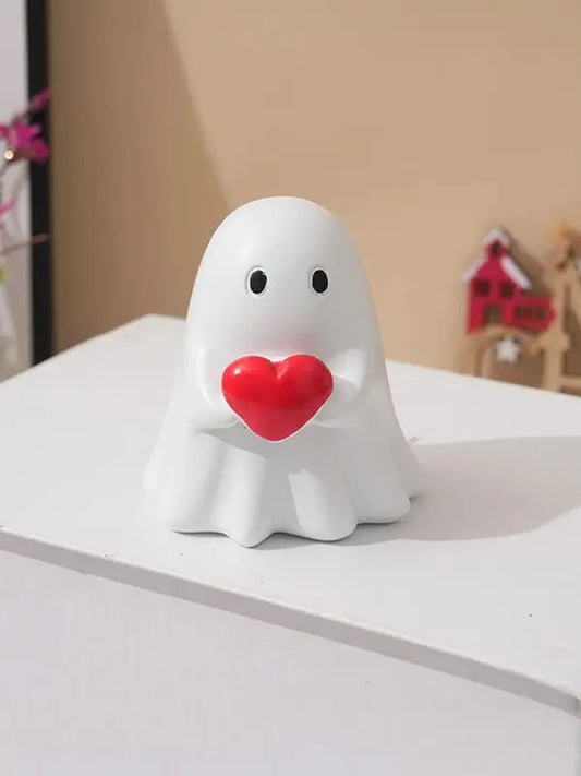 Cute ghost ornament, suitable for office desk decoration, a multifunctional and unique gift for family and friends on Halloween,