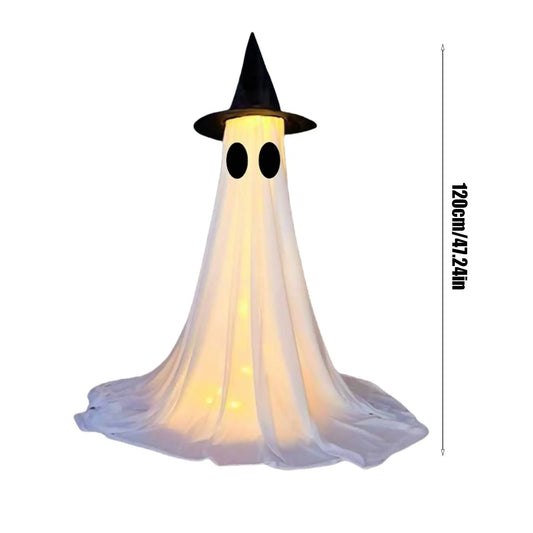 Ghost Light Up Decor Outdoor Holiday Ornament Glowing Halloween Yard Decoration For Lawn Porch Indoor Pathway Cemetery Haunted