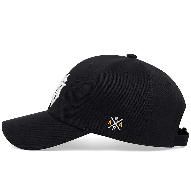 Unisex Gothic Letter Geometric Embroidery Baseball Caps Spring and Autumn Outdoor Adjustable Casual Hats Sunscreen Hat