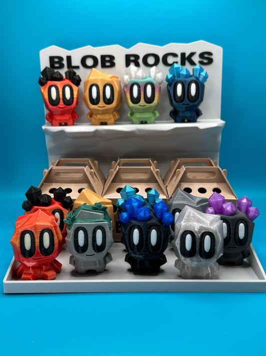 Blob Lab Rock w/ Optional Box | 3D Printed Desk Toy