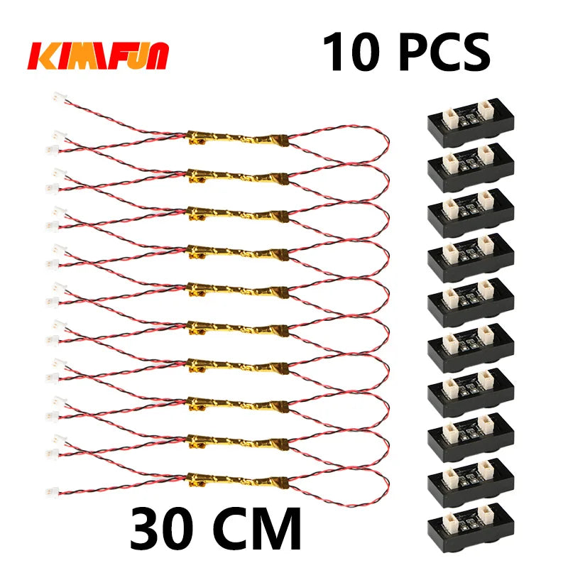 10PCS 0.8mm Pin RGB LED Building Blocks USB Lamp DIY Street Light City Electric Decorate 1X1 Brick Toy Compatible All Brands