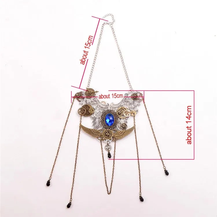 Vintage Personalized Steampunk Gear Pendant Necklace Charm Jewelry Men Women Neck Chain Fashion  Accessories