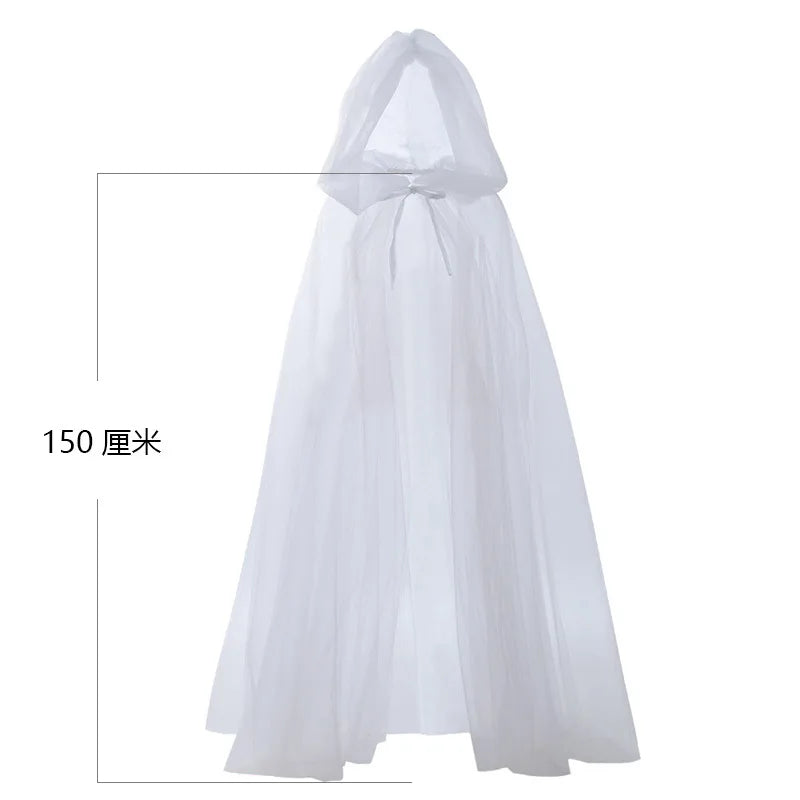 Bridal Cloak Adult Horror Vampire Princess Dress Witch Cosplay Costumes Elf Tale Shawl Halloween Party