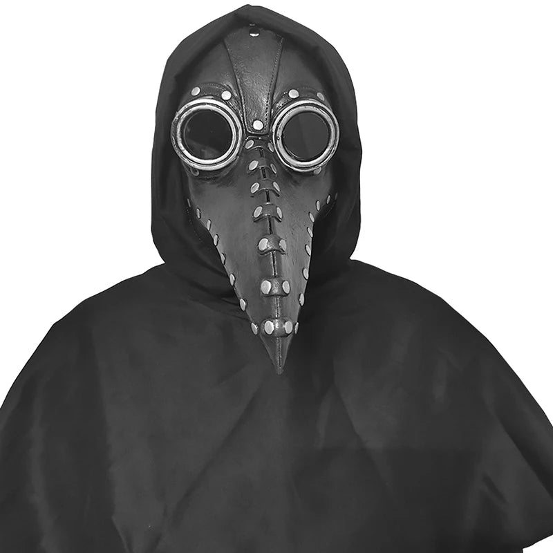 Plague Steam Doctor Mask Punk Anti Poison Terror Bird Mouth Mask Crow Headmask Performance Prop Halloween