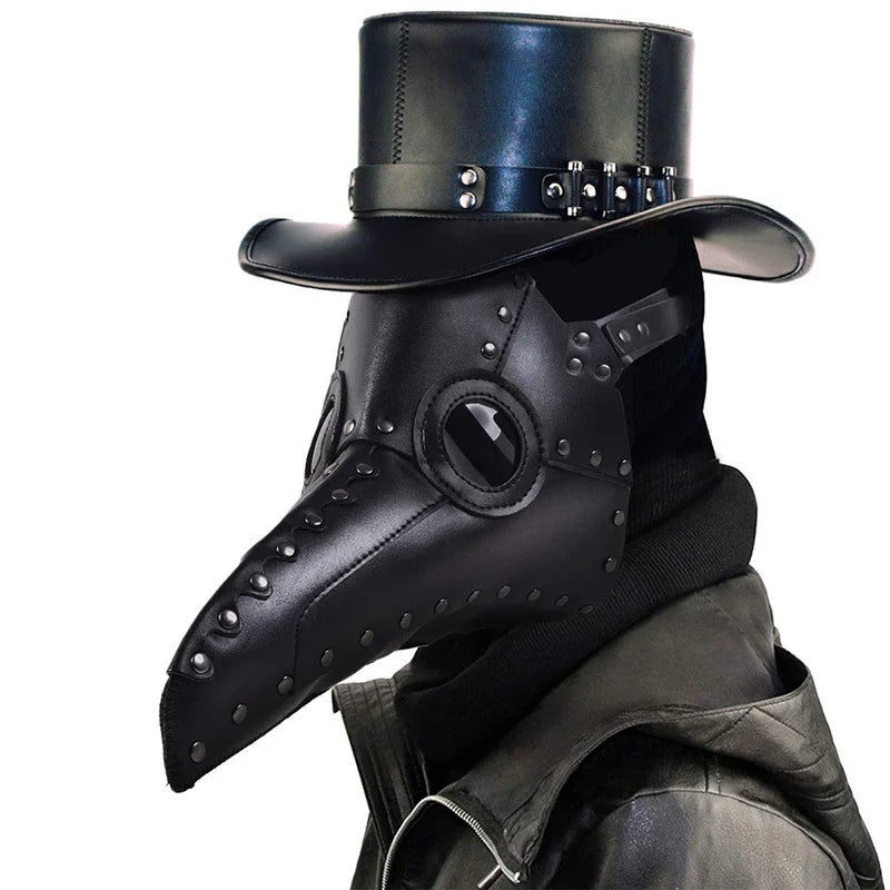 Plague Steam Doctor Mask Punk Anti Poison Terror Bird Mouth Mask Crow Headmask Performance Prop Halloween