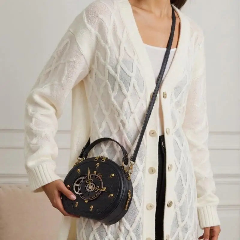 Bag Retro Crossbody Bag Gothic Shoulder Bag Handbag Clock Bag Steampunk Bag for Everyday