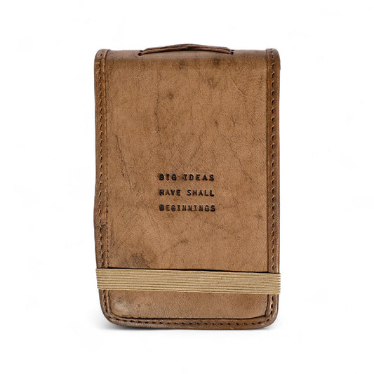 Mini Leather Journal –  Big Ideas Small Beginnings