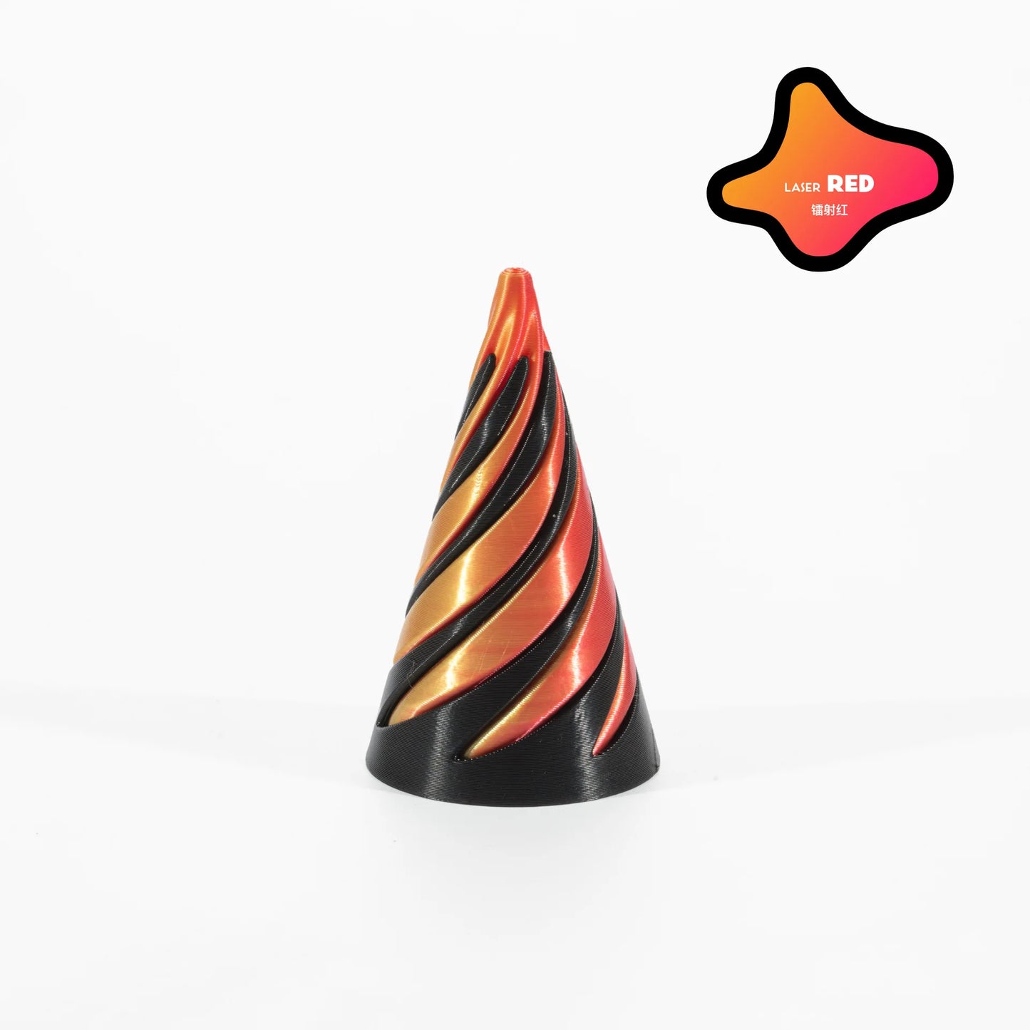 Pyramid Passthrough Sculpture 3D Printed Helix Screw Fidget Toy Spiral Cone Decompression Decorative Ornaments