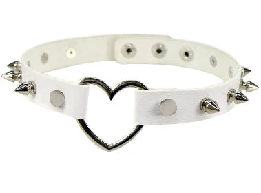 PESENAR New Rivets Chokers Punk Goth Handmade CCB Material Choker Necklace Spike Rivet Necklace Rock Gothic Chokers