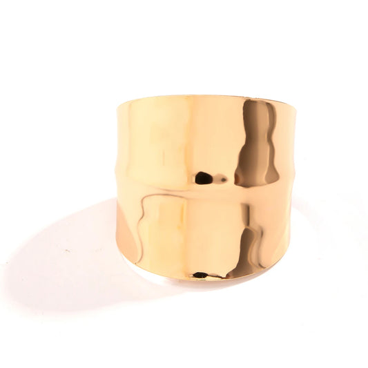 Salircon Gothic Asymmetric Wide Cuff Open Bracelet Punk Aesthetics Adjustable Bracelet Women's Fashion Statement Party Jewelry