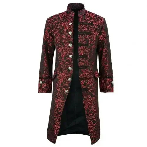 Medieval Steampunk Vintage Victorian Renaissance Gothic New Men's Tailcoat Windbreak Jacket Carnival Dress Up Party Halloween