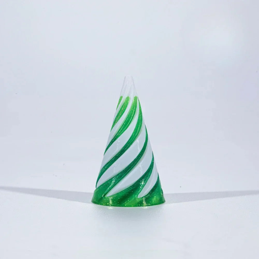 Pyramid Passthrough Sculpture 3D Printed Helix Screw Fidget Toy Spiral Cone Decompression Decorative Ornaments