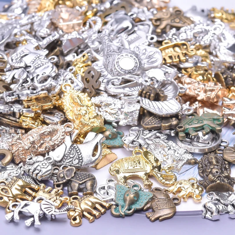 20PCS Steampunk Charm Alloy Tools Mixed Antique Bronze Spanner,Ruler,Hammer Pendants DIY Craft Jewelry Making Supplies Accessory
