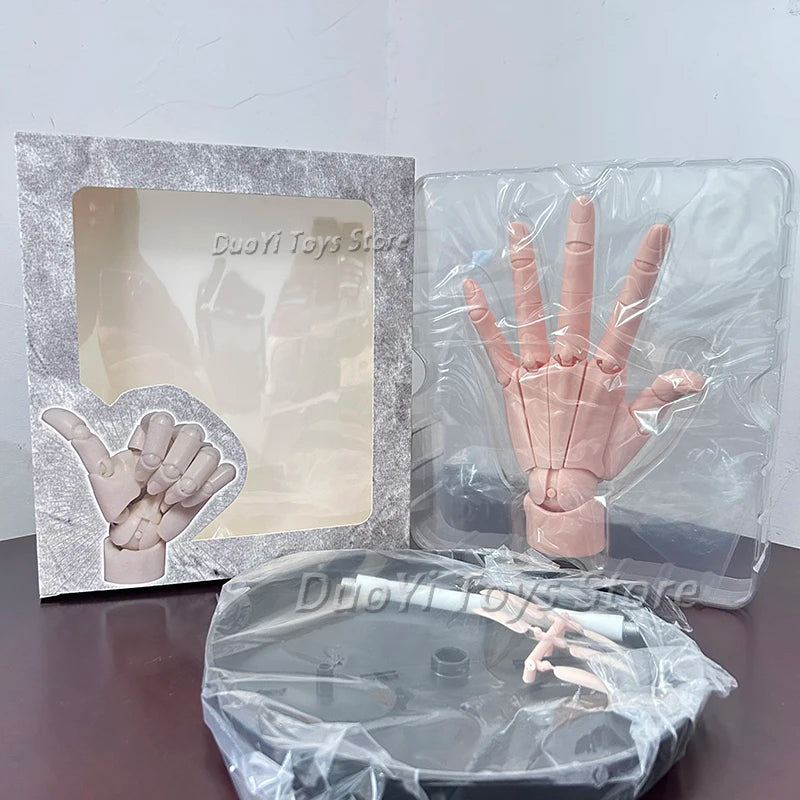 1:1 Hand Joint Super Movable Model Simulation Hand White Grey Hand Left Right Draw Sketch Art Painting Action Figure Model Toys