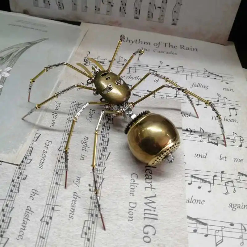 DIY Magic Spider Metal Model Building Kit Cyberpunk Mechanical Insects Jigsaw Mecha Assembly 3D Puzzles Toy for Kids Adults