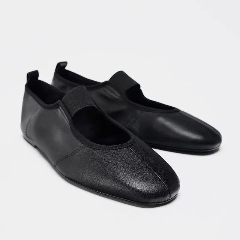 Brand Round Toe  Mary Jane Shoes Women Comfort Shallow Casual Shoes Female Footwear Mules Concise Elegant Ballet Flats Ladies