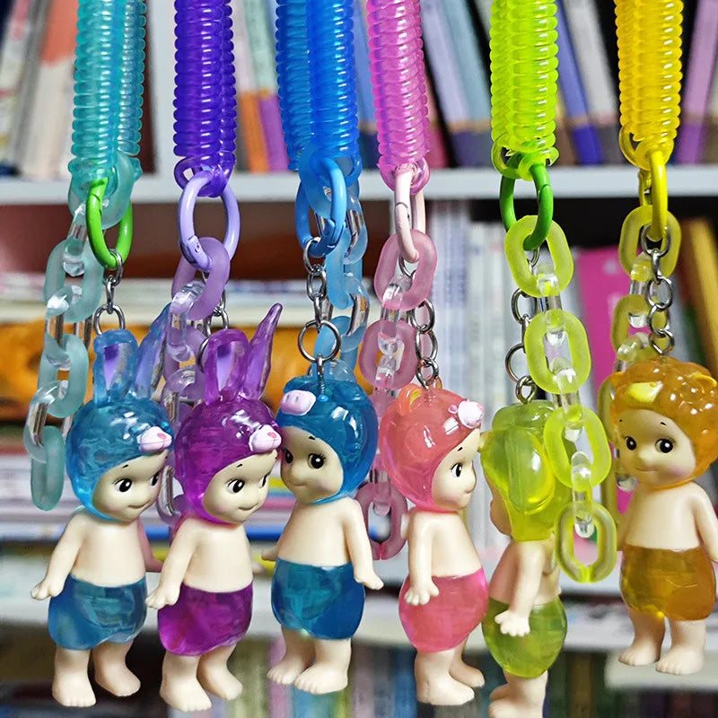 Candy House Angel Keychain Blind Box Doll Bag Pendant Handmade Creative Cartoon Gift Mystery Boxes