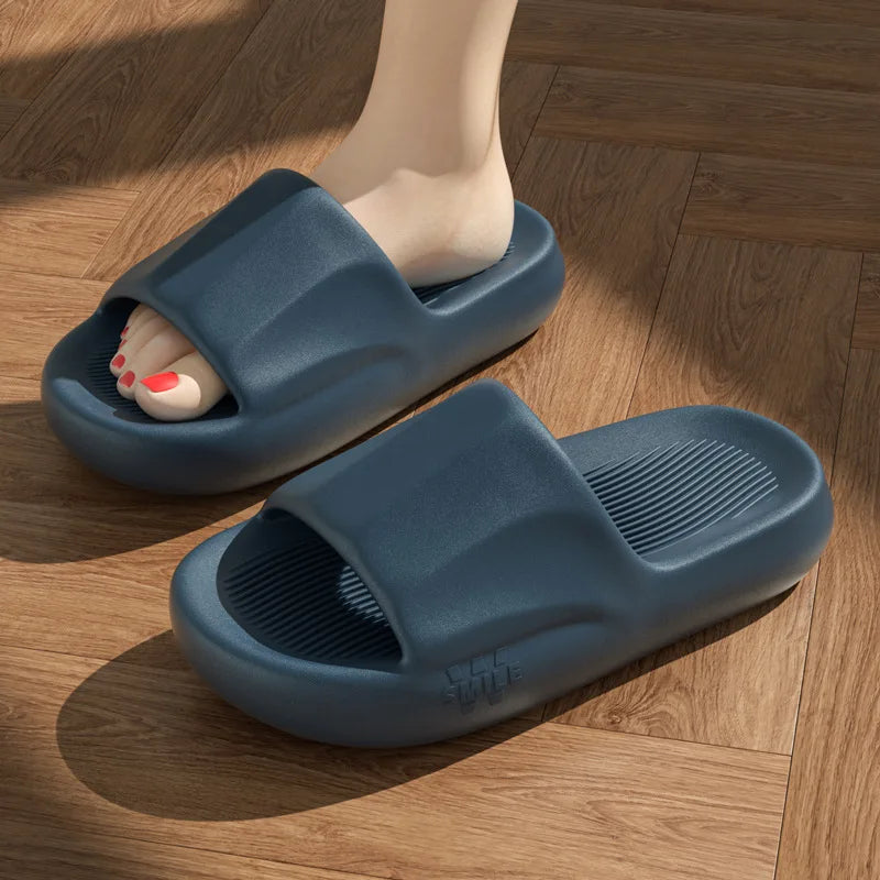 Cloud Platform House Slipper Woman Men Summer Sandals Flip Flops Beach Slides Casual Home Shoe Flat Non Slip EVA Female Bathroom