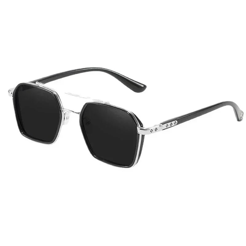 Retro Steampunk Sunglasses Men Polarized Brand Designer Driver Safety Goggle Outdoor Eyewear Man Shades UV Protection Oculos