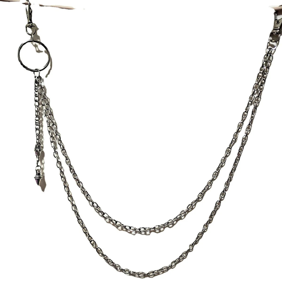 Keychain Waist Chain-Gothic Moon Star Rivets Skull Accessories for Men&Women-Rock Belt Chain for Jeans Pants Jewelry