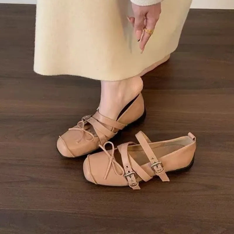 Retro Shallow Single Shoes 2025 New Versatile Women's Shoes