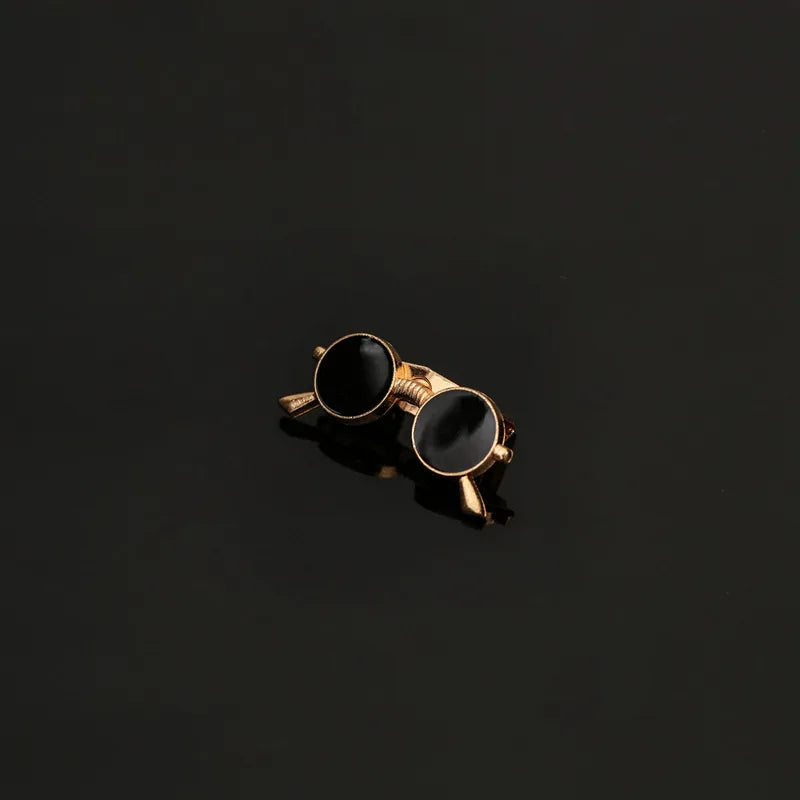 Fashion Alloy Women Men Enamel Brooches Pin Glasses Sunglasses Frame Openwork Scissor Aircraft Badge Clothing Accessories